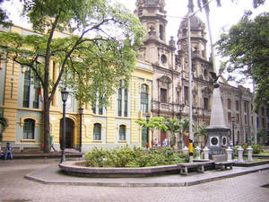 Medelline San Ignacio Plaza Wallpaper