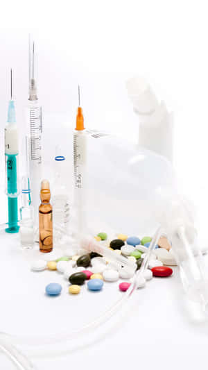 Medical Suppliesand Medications Setup Wallpaper