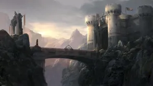 Medieval Castle Bridge Wallpaper