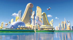 Meet The Robinsons Futuristic City Wallpaper