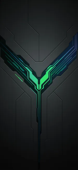 Meeting Of Black And Teal Wallpaper