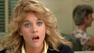 Meg Ryan Expressing Surprise Wallpaper