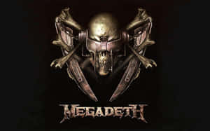 Megadeth Band Logo Skulland Crossbones Wallpaper