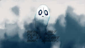 Melancholic Ghost Expression Wallpaper