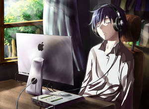 Melancholy Anime Boy Wallpaper