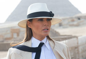 Melania Trump Fedora Hat Wallpaper