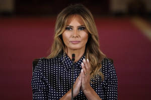 Melania Trump In Polka Dots Wallpaper