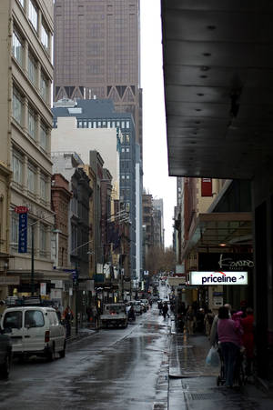 Melbourne Little Collins Street Wallpaper