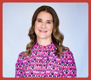 Melinda French Gates Framed Photo Wallpaper