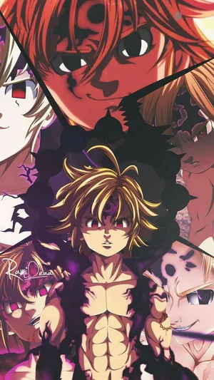 Meliodas Collage Artwork Wallpaper
