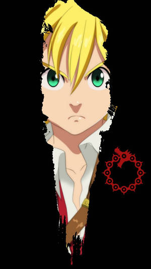 Meliodas Peeking Through Wallpaper