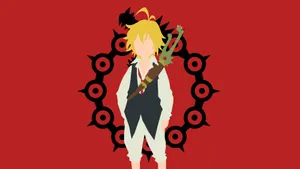 Meliodas Red Vector Art Wallpaper