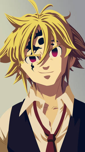 Meliodas With Demon Mark Wallpaper