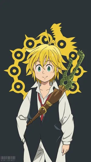 Meliodas With Dragon Symbol Wallpaper