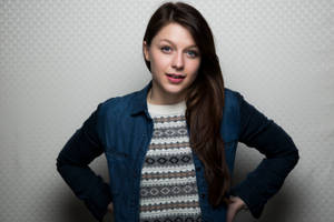 Melissa Benoist Denim Jacket Wallpaper