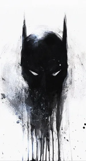 Melting Batman Painting Wallpaper