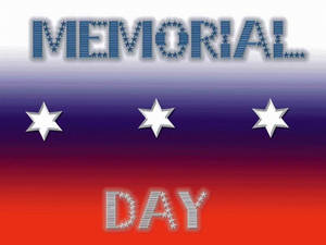 Memorial Day Three Stars Wallpaper