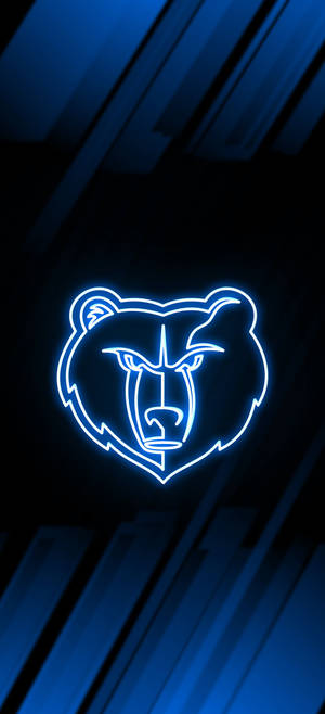 Memphis Grizzlies Neon Blue Wallpaper