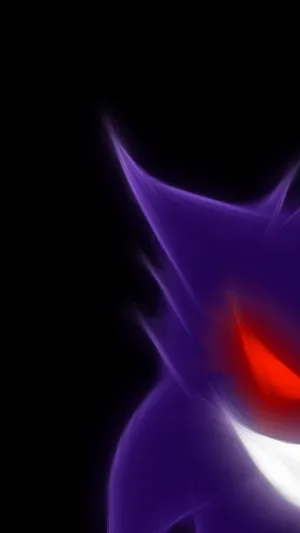 Menacing Gengar Close-up Wallpaper