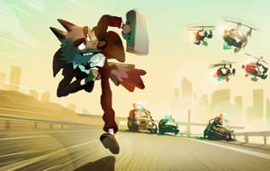 Menacing Presence - A Still From The Bad Guys Wallpaper