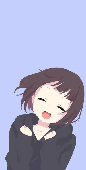 Menhera Chan Displays Her Enchanting Melancholy Aura In A Captivating Illustration Wallpaper