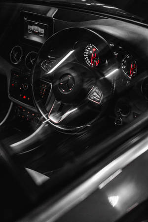 Mercedes Amg Gauge Panel Iphone Wallpaper