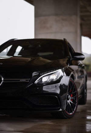 Mercedes Amg Under A Bridge Iphone Wallpaper