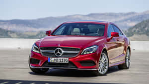 Mercedes Benz 2016 Cls Class Red Wallpaper