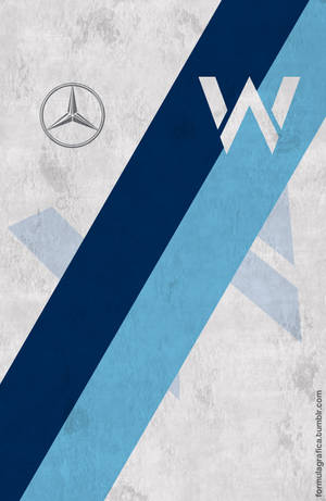 Mercedes-benz And Williams Logos Wallpaper