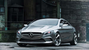 Mercedes Benz E Class Grey Wallpaper