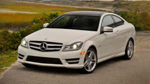 Mercedes Benz White 2013 C Clas Wallpaper