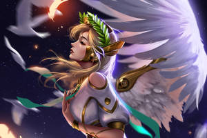 Mercy With Angel Wings Wallpaper