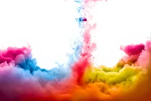 Merging Colored Smoke Wallpaper