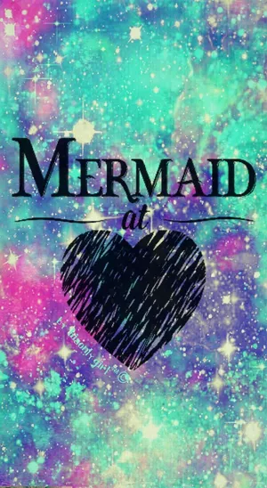 Mermaid At Heart Glitters Wallpaper