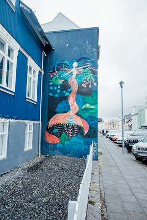 Mermaid Wall Painting Wallpaper