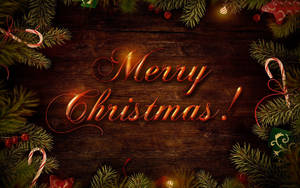 Merry Christmas Desktop Greeting Wallpaper