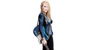 Meryl Streep In A Rockstar Outfit Wallpaper