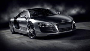 Mesmerizing Black Audi R8 Wallpaper