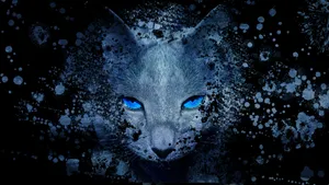Mesmerizing Blue Cat Eyes Wallpaper