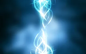 Mesmerizing Blue Glowing Lines Wallpaper