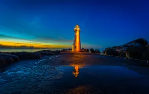 Mesmerizing Lighthouse Dark 4k Wallpaper