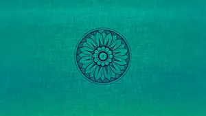 Mesmerizing Turquoise Mandala Design Wallpaper