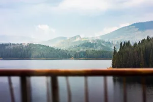 Mesmerizing Windows Lock Screen Featuring A Deck View Wallpaper
