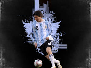 Messi Afa Filigree Art Wallpaper