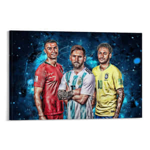 Messi And Neymar, The Dynamic Duo Wallpaper