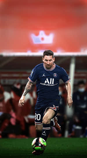 Messi Cool With A Stylish Hairstyle. Wallpaper