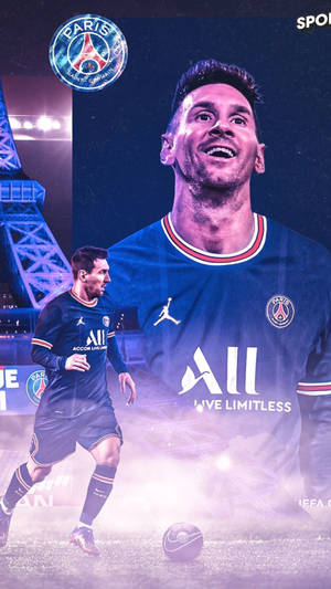 Messi Psg Famous Athlete Wallpaper