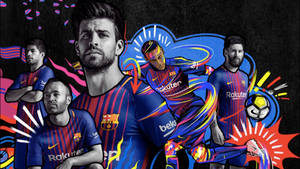 Messi Psg Team Art Wallpaper