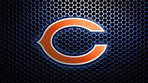Metal Mesh Chicago Bears Wallpaper
