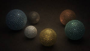 Metallic Balls Wallpaper